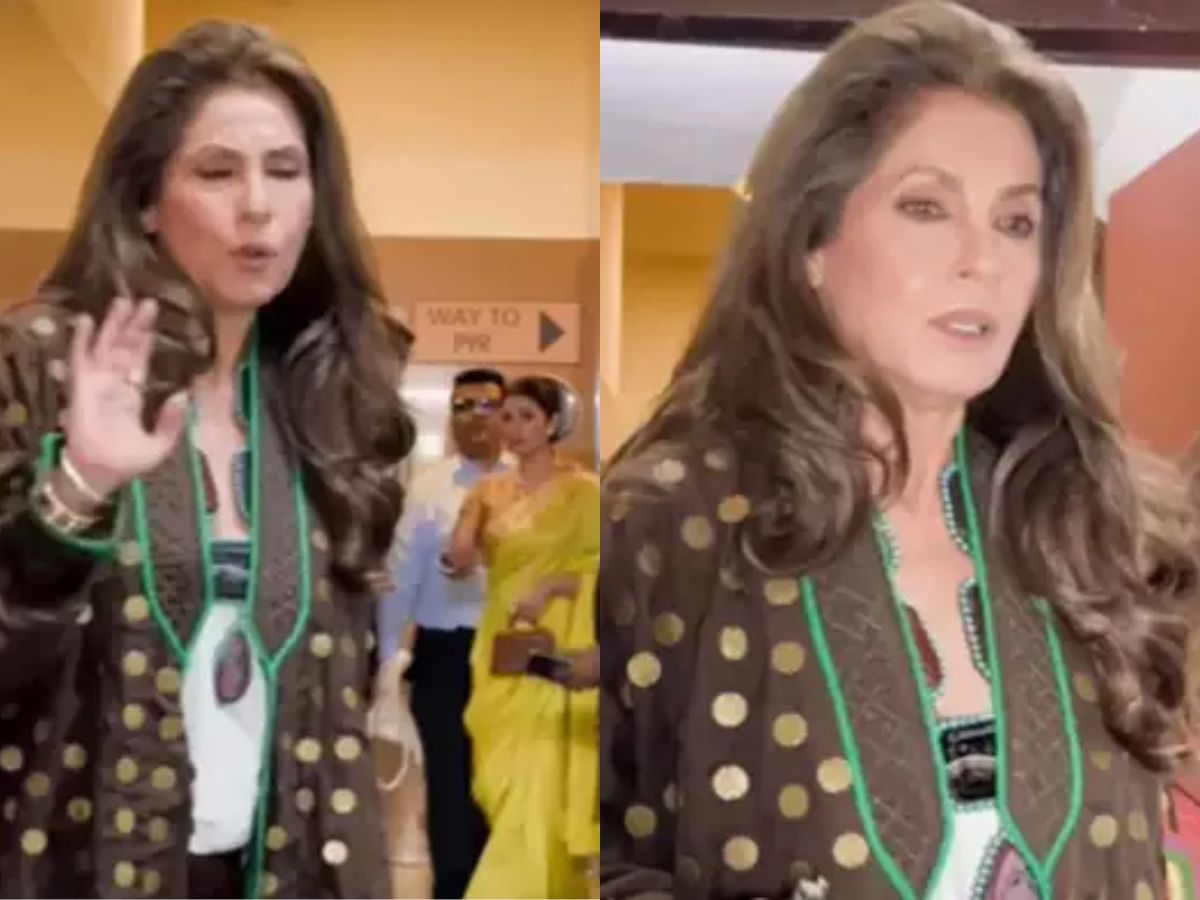 Dimple Kapadia Viral Video : ‘ज्युनियर्ससोबत पोज देत नाही’; चक्क लेकीसोबत पोज देण्यास डिंपल कपाडिया यांचा नकार